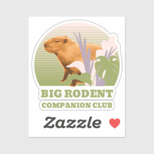 Big Rodent Companion Club Capybara Sticker