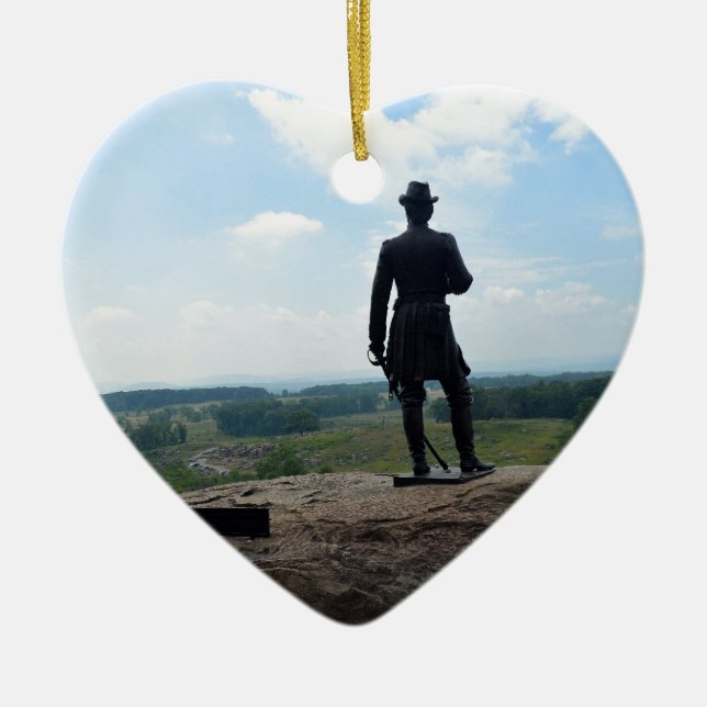 Big Round Top in Gettysburg Ceramic Ornament (Front)