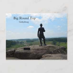 Big Round Top in Gettysburg Postcard
