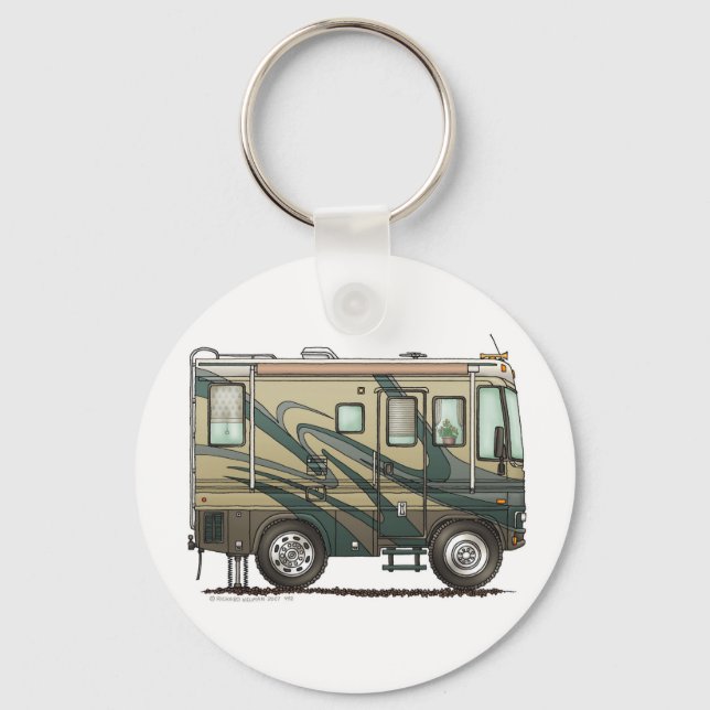 Big RV Camper Key Chains (Front)
