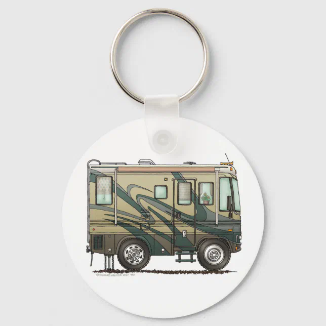 Big RV Camper Key Chains Zazzle