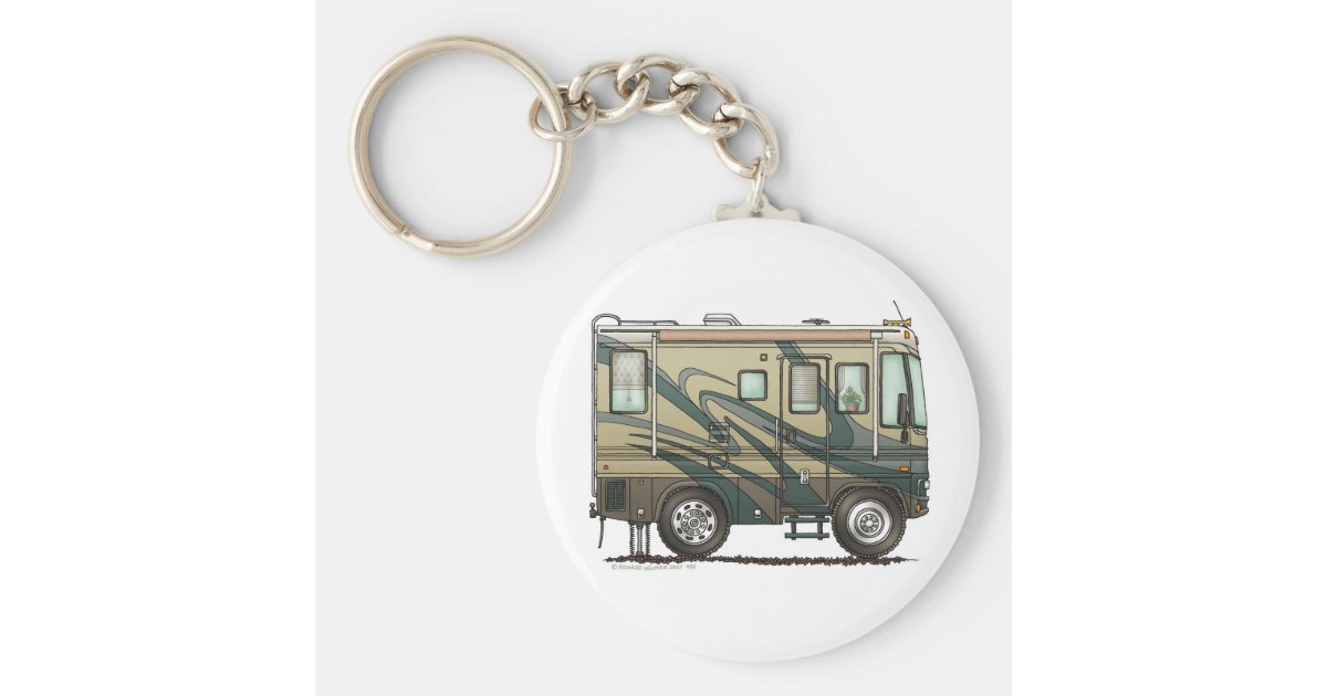 Big RV Camper Key Chains Zazzle