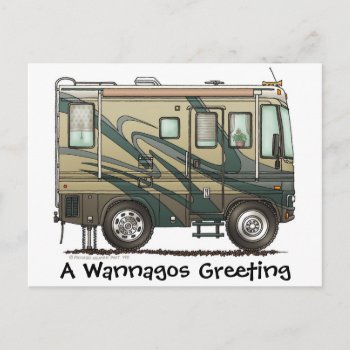 Big Rv Camper Post Cards by art1st at Zazzle