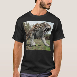 Big  Saber tooth tiger growling T-Shirt