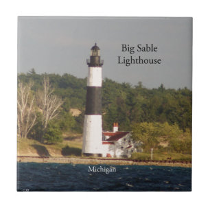 Big Sable Lighthouse from water tile