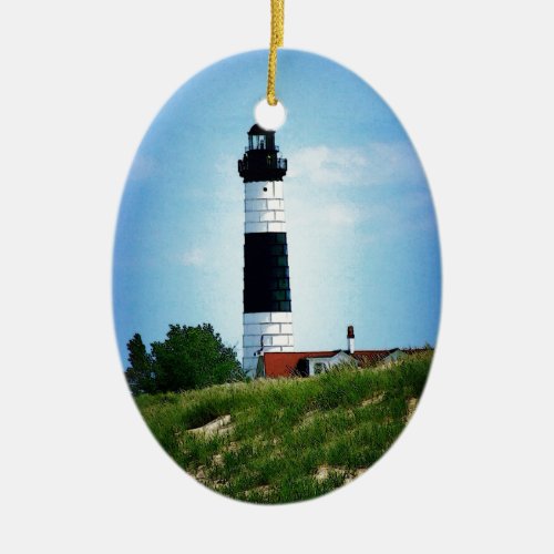 Big Sable Point Lighthouse Ceramic Ornament
