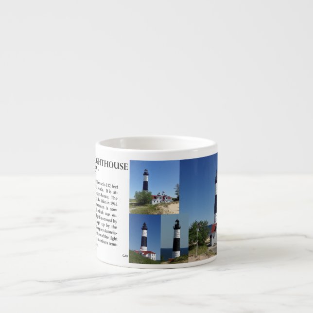 Big Sable Point Lighthouse espresso mug (Front)