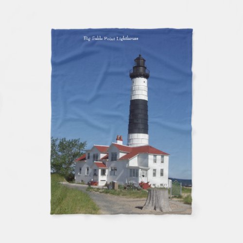 Big Sable Point Lighthouse fleece blanket