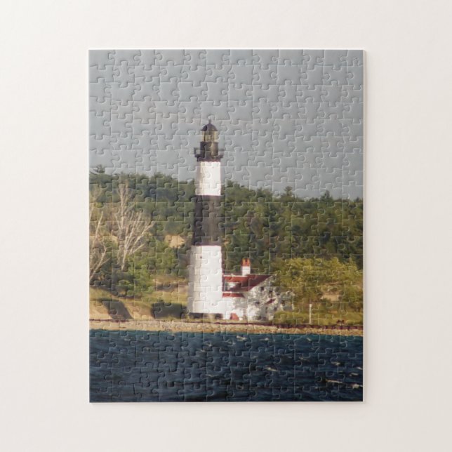 Big Sable Point Lighthouse from water Jigsaw Puzzle (Vertical)