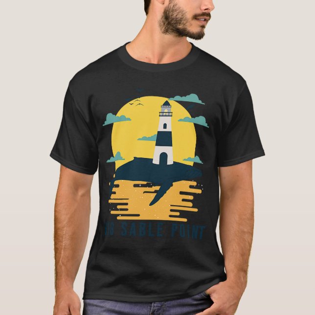 Big Sable Point Lighthouse Lake Michigan Light Lud T-Shirt (Front)