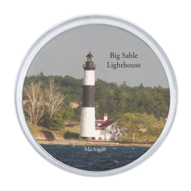 Big Sable Point Lighthouse lapel pin (Front)