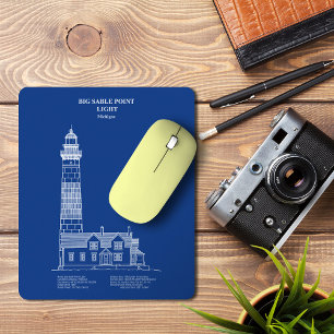 Big Sable Point Lighthouse - Michigan – AD Mouse Pad
