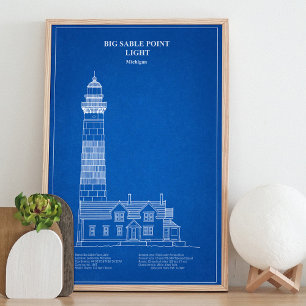 Big Sable Point Lighthouse - Michigan – AD Photo Print