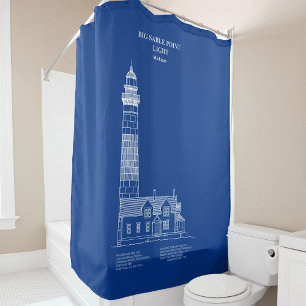 Big Sable Point Lighthouse - Michigan – AD Shower Curtain