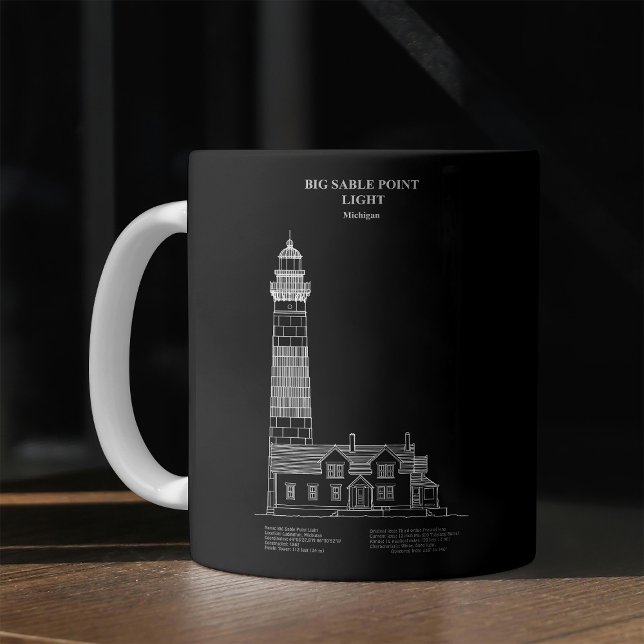 Big Sable Point Lighthouse - Michigan – PD Coffee Mug (Creator Uploaded)