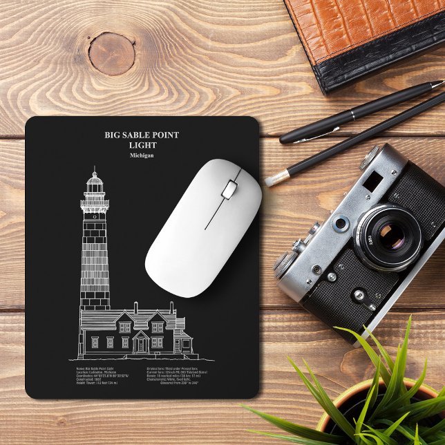 Big Sable Point Lighthouse - Michigan – PD Mouse Pad (Creator Uploaded)