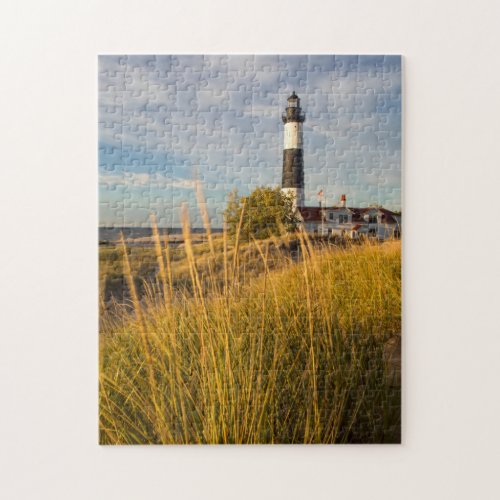 Big Sable Point Lighthouse On Lake Michigan Jigsaw Puzzle