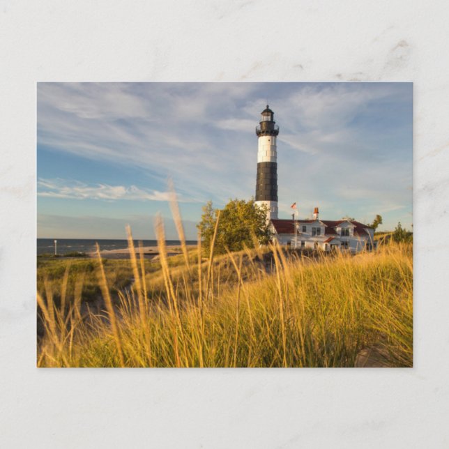 Big Sable Point Lighthouse On Lake Michigan Postcard (Front)