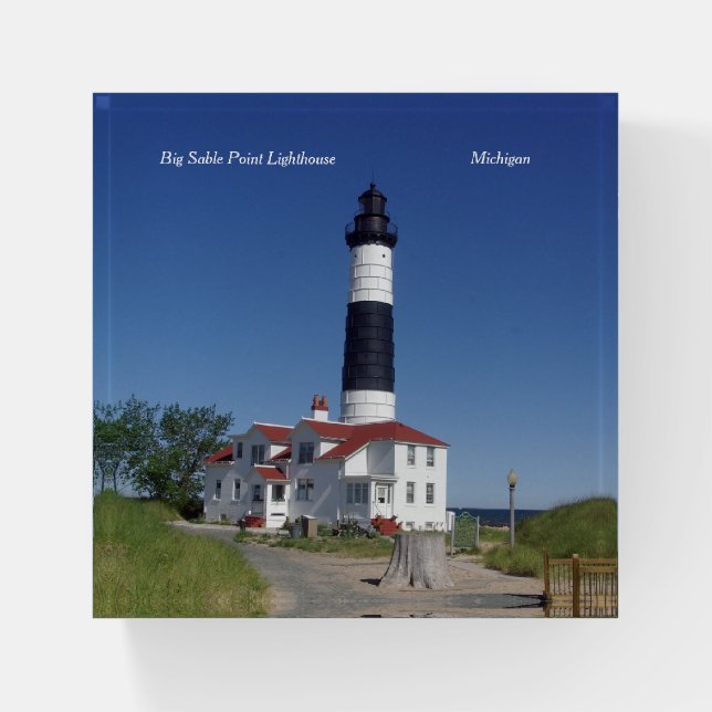 Big Sable Point Lighthouse paperweight (Front)