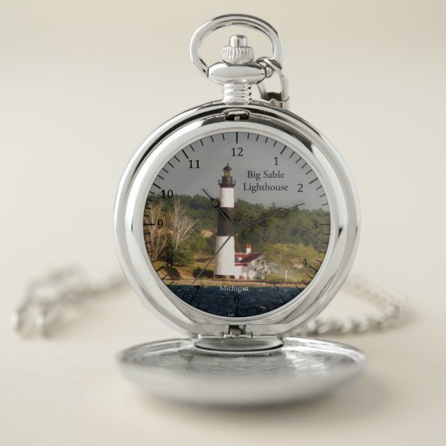 Big Sable Point Lighthouse pocket watch (Inside)