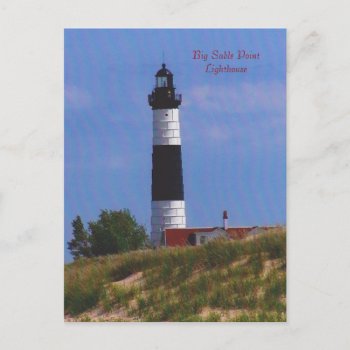 Big Sable Point Lighthouse Postcard by thetrainedeye at Zazzle
