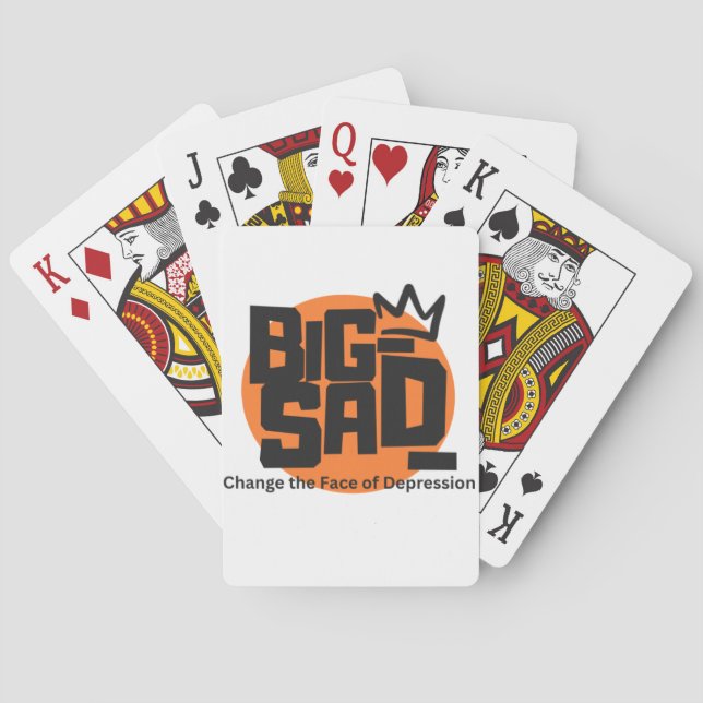 Big Sad_ Change the Face of Depression  Poker Cards (Back)