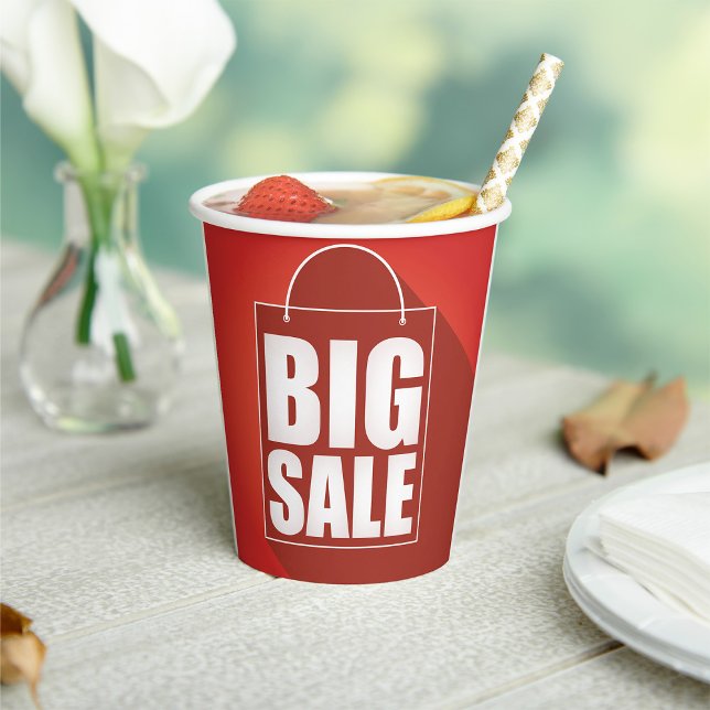 Big Sale Red Retail Bag Design Paper Cups (Creator Uploaded)