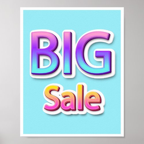 Big Sale Script   Logo  Garage Yard Poster