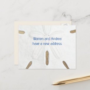 Big Sand Dollar Moving to the Beach Postcard