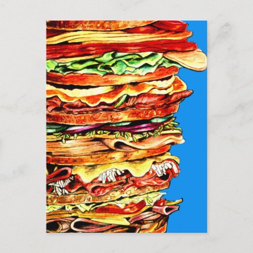 Big Sandwich Postcard