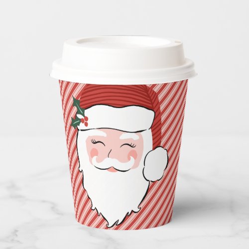 Big Santa Face Christmas Paper Cups