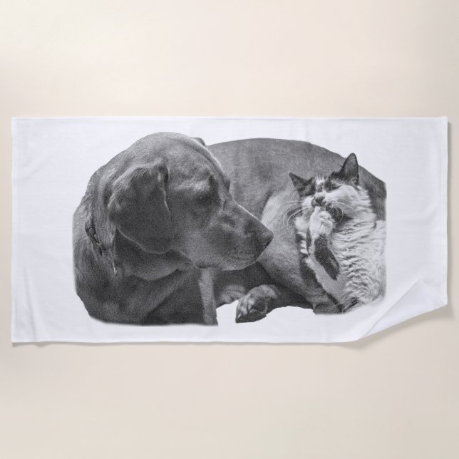 Big Shade, Cozy Pair Beach Towel (Front)