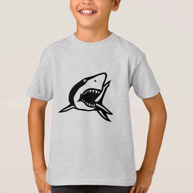 Big Shark t shirt for kids (Front)