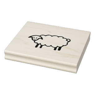 Big Sheep rubber stamp, farm rubber stamp, sheep Stamp