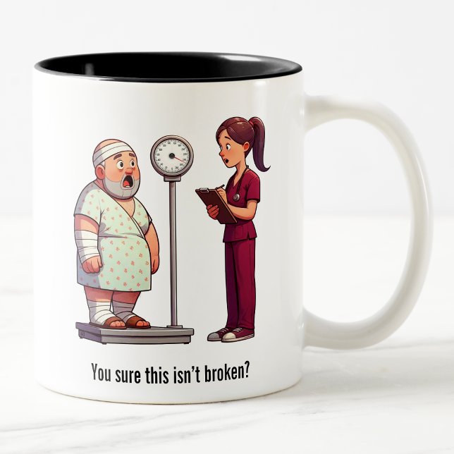 Big Shock for a Big Patient Two-Tone Coffee Mug (Creator Uploaded)