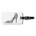 big shoe with different shoe silhouettes bag tag