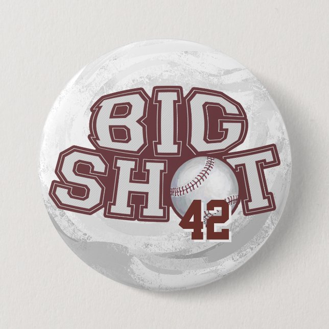 Big Shot Baseball Button (Front)