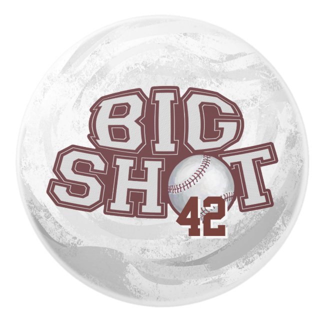 Big Shot Baseball Ceramic Knob (Front)