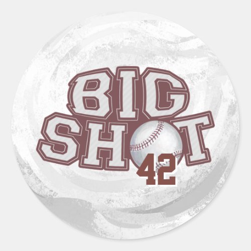 Big Shot Baseball Classic Round Sticker