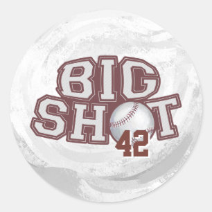 Big Shot Baseball Classic Round Sticker