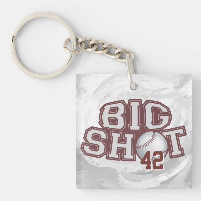 Big Shot Baseball Keychain (Front)