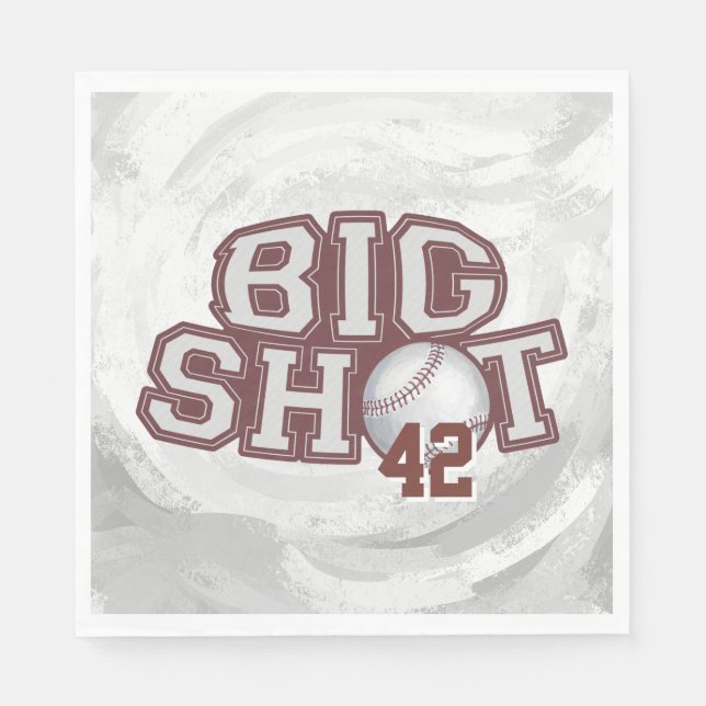 Big Shot Baseball Napkins (Front)