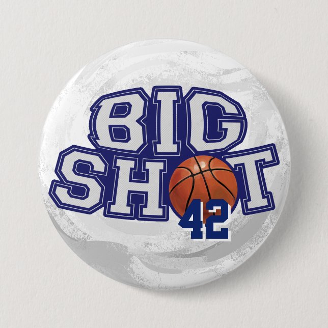 Big Shot Basketball Button (Front)