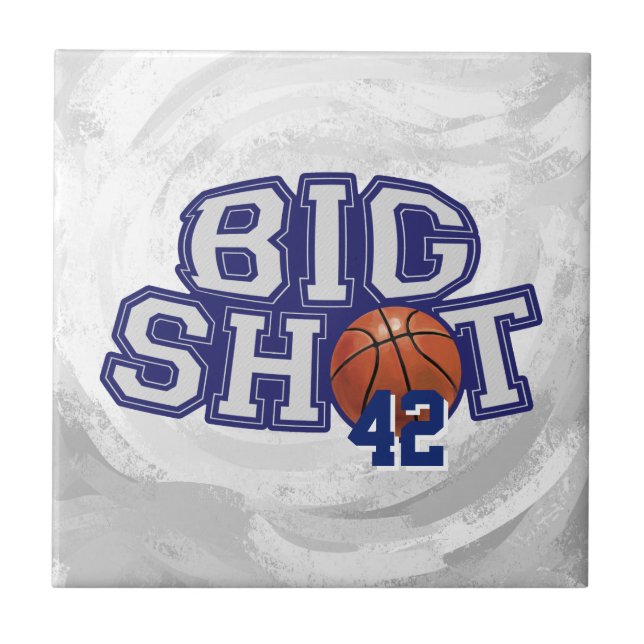 Big Shot Basketball Ceramic Tile (Front)