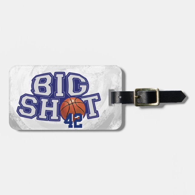 Big Shot Basketball Luggage Tag (Front Horizontal)