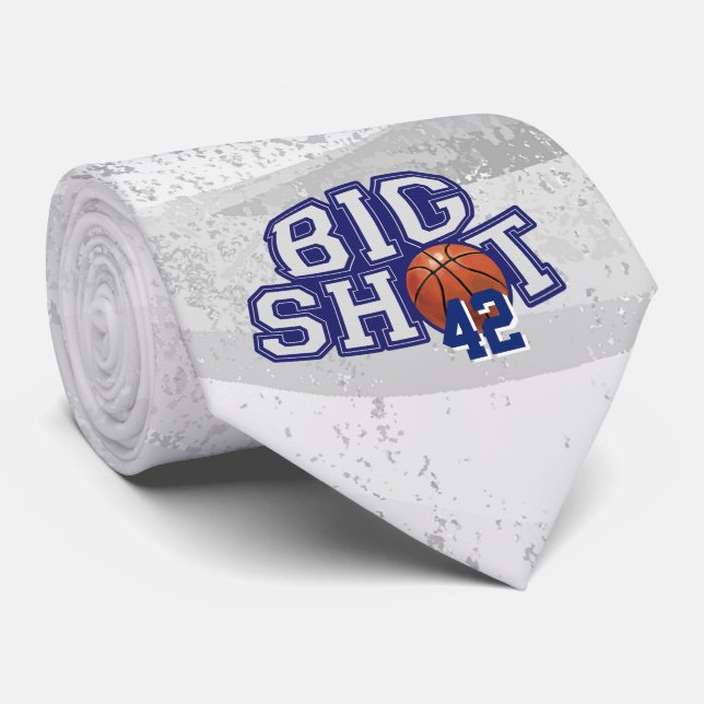 Big Shot Basketball Neck Tie (Rolled)