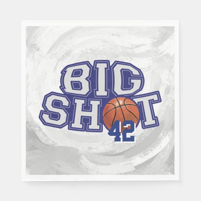 Big Shot Basketball Paper Napkins (Front)