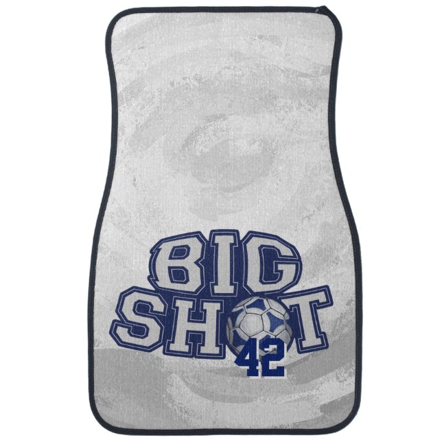 Big Shot Soccerball Car Floor Mat (Front)