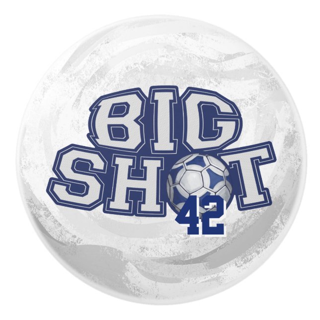 Big Shot Soccerball Ceramic Knob (Front)