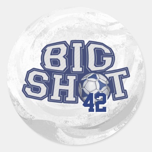Big Shot Soccerball Classic Round Sticker